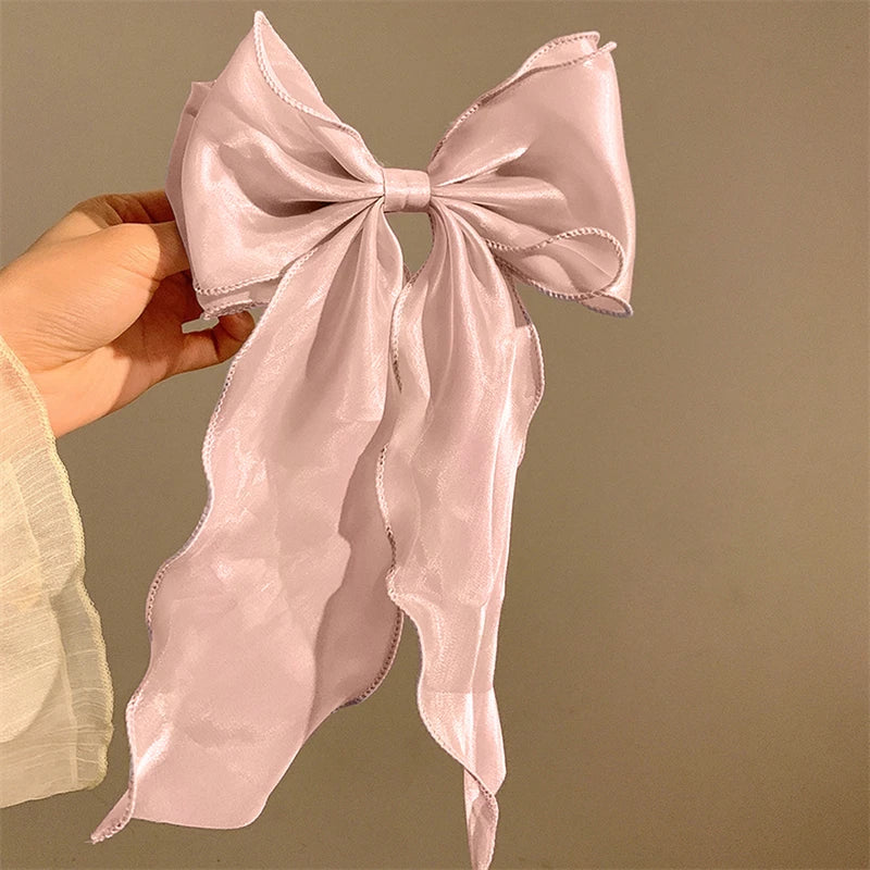 Chiffon Bow Hair Clips